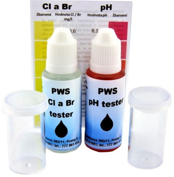 PWS Tester pH, Cl a Br