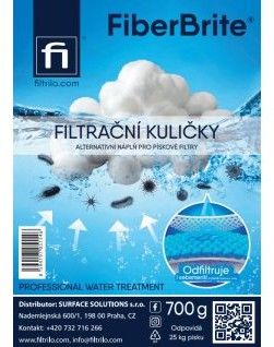 Filtrační kuličky FIBER BRITE PES 50mm, Balení 700g