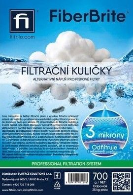 Filtrační kuličky FIBER BRITE 50mm, Balení 700g